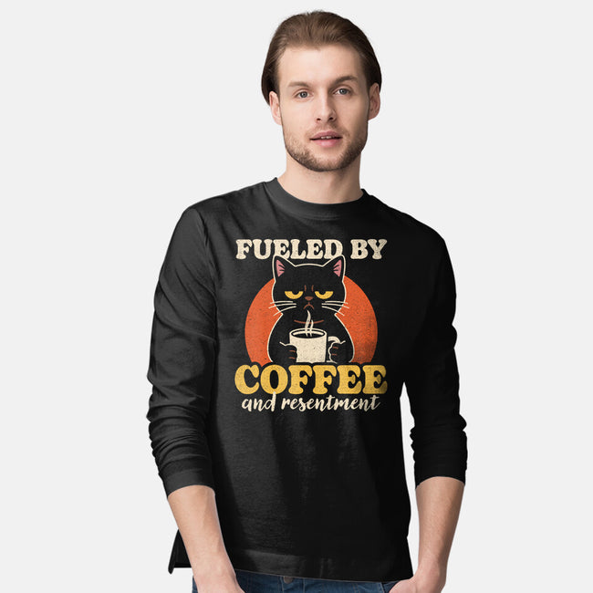 Fueled By Coffee And Resentment-Mens-Long Sleeved-Tee-Popnotic