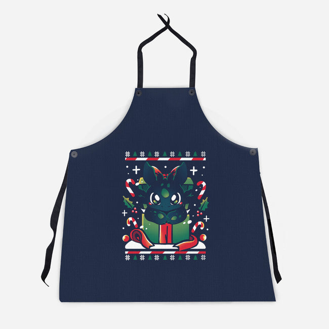 Dragon X-mas-Unisex-Kitchen-Apron-Vallina84