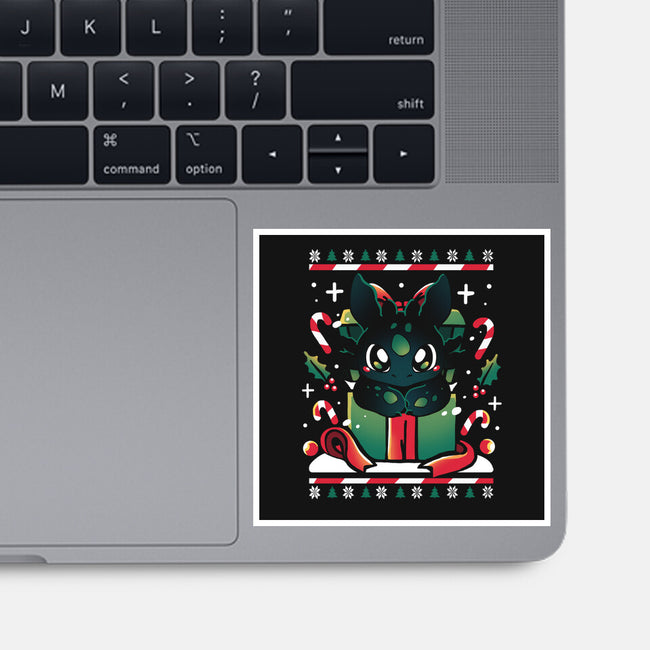 Dragon X-mas-None-Glossy-Sticker-Vallina84