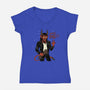 Who's Bad-Womens-V-Neck-Tee-Boggs Nicolas