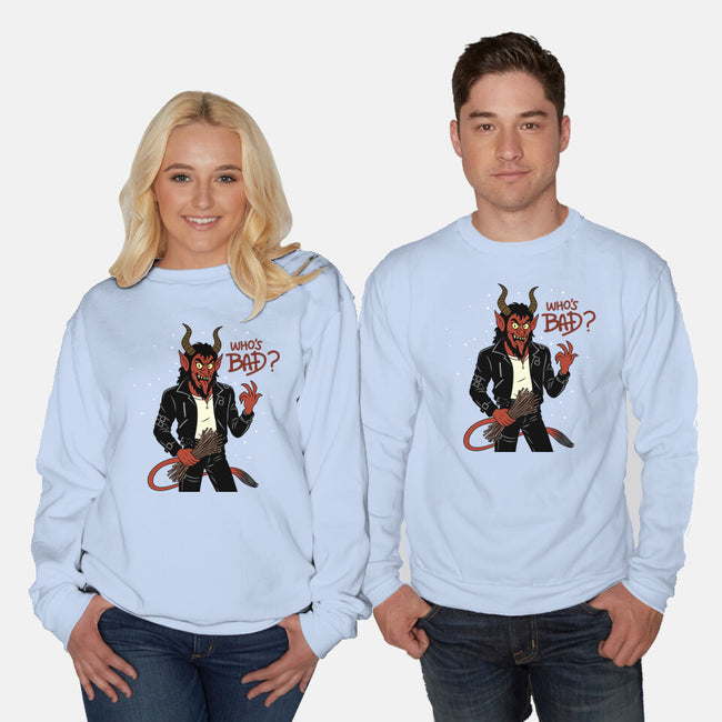 Who's Bad-Unisex-Crew Neck-Sweatshirt-Boggs Nicolas