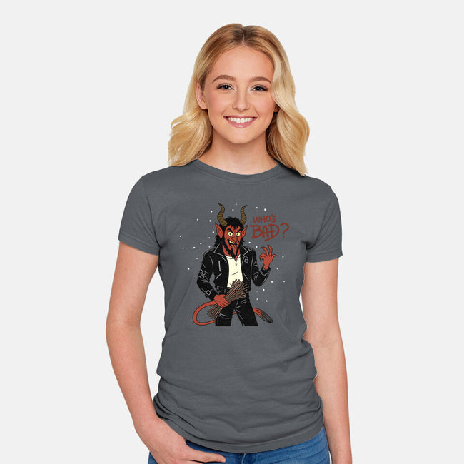 Who's Bad-Womens-Fitted-Tee-Boggs Nicolas