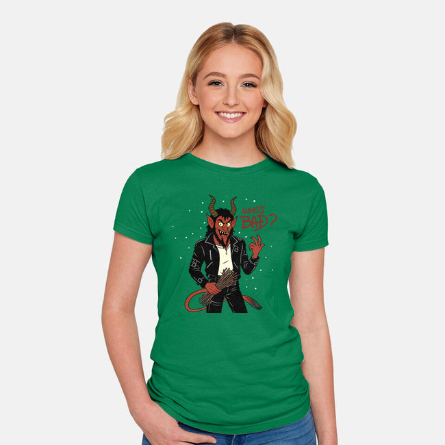 Who's Bad-Womens-Fitted-Tee-Boggs Nicolas