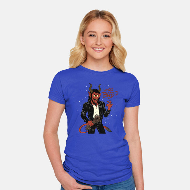 Who's Bad-Womens-Fitted-Tee-Boggs Nicolas