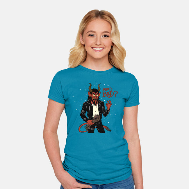 Who's Bad-Womens-Fitted-Tee-Boggs Nicolas