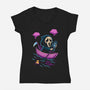 Death On Board-Womens-V-Neck-Tee-Donnie