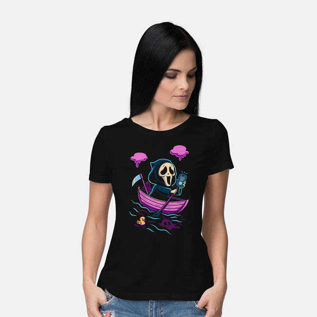 Death On Board-Womens-Basic-Tee-Donnie