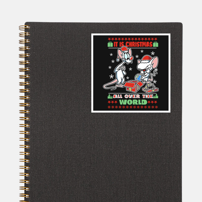 It's Christmas All Over The World-None-Glossy-Sticker-fanfabio