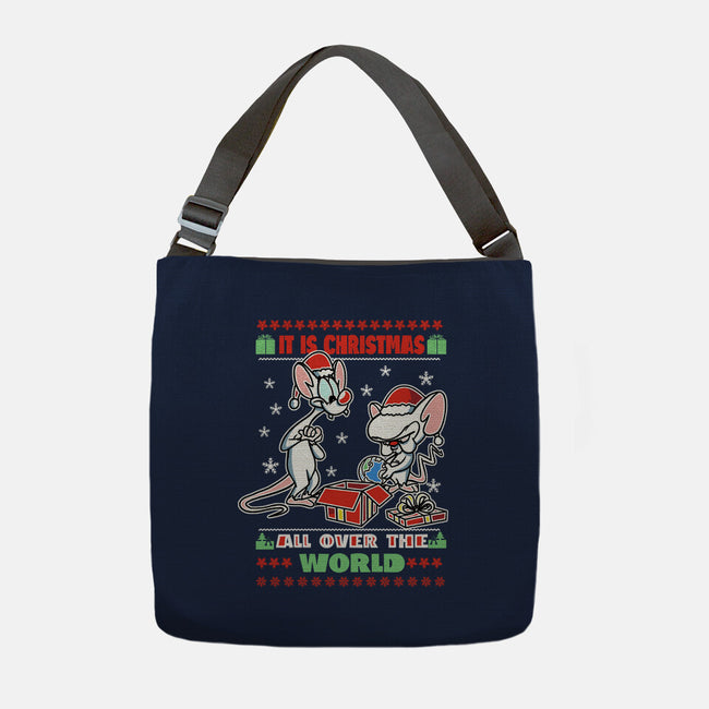 It's Christmas All Over The World-None-Adjustable Tote-Bag-fanfabio
