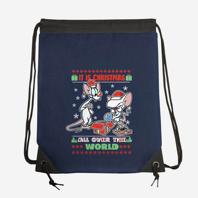 It's Christmas All Over The World-None-Drawstring-Bag-fanfabio