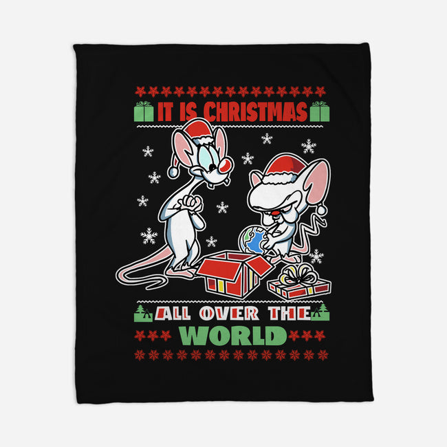 It's Christmas All Over The World-None-Fleece-Blanket-fanfabio