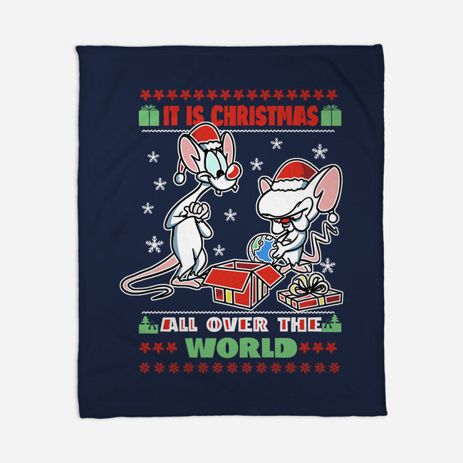 It's Christmas All Over The World-None-Fleece-Blanket-fanfabio