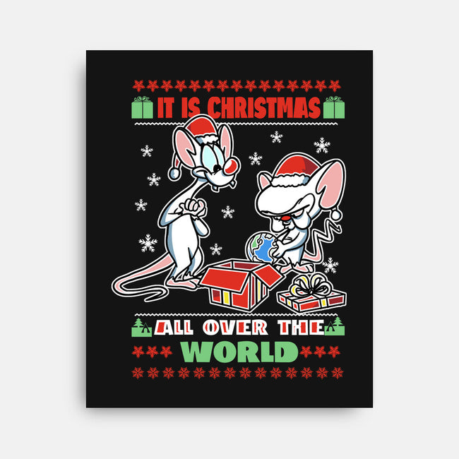 It's Christmas All Over The World-None-Stretched-Canvas-fanfabio
