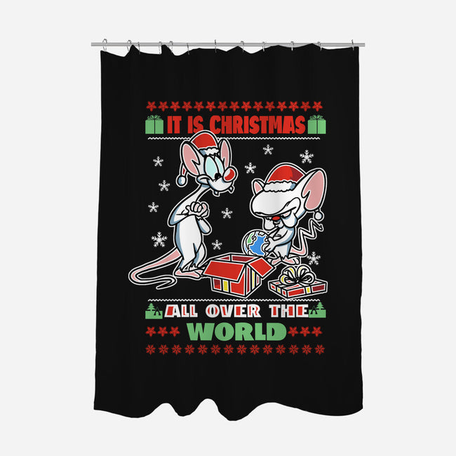 It's Christmas All Over The World-None-Polyester-Shower Curtain-fanfabio
