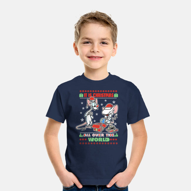 It's Christmas All Over The World-Youth-Basic-Tee-fanfabio