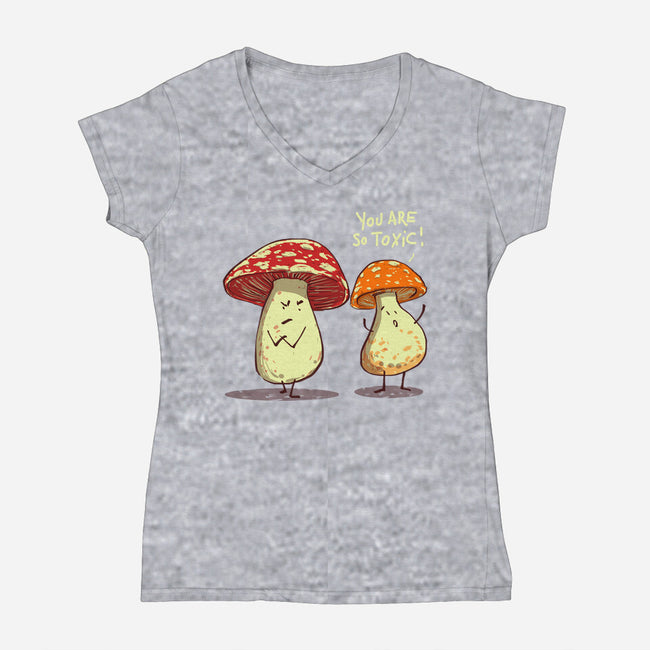 So Toxic-Womens-V-Neck-Tee-kharmazero