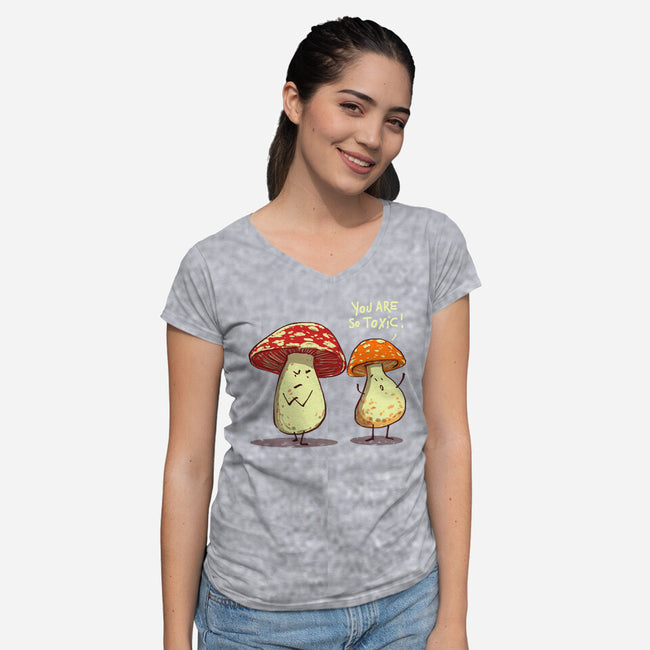 So Toxic-Womens-V-Neck-Tee-kharmazero
