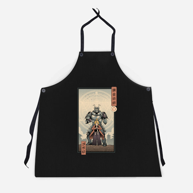 Brother's Ukiyo-e-Unisex-Kitchen-Apron-vp021