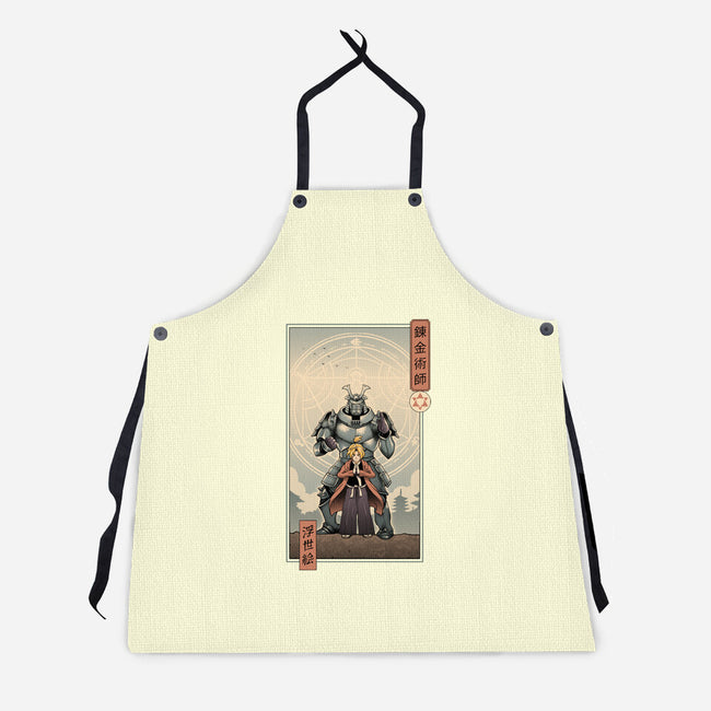 Brother's Ukiyo-e-Unisex-Kitchen-Apron-vp021