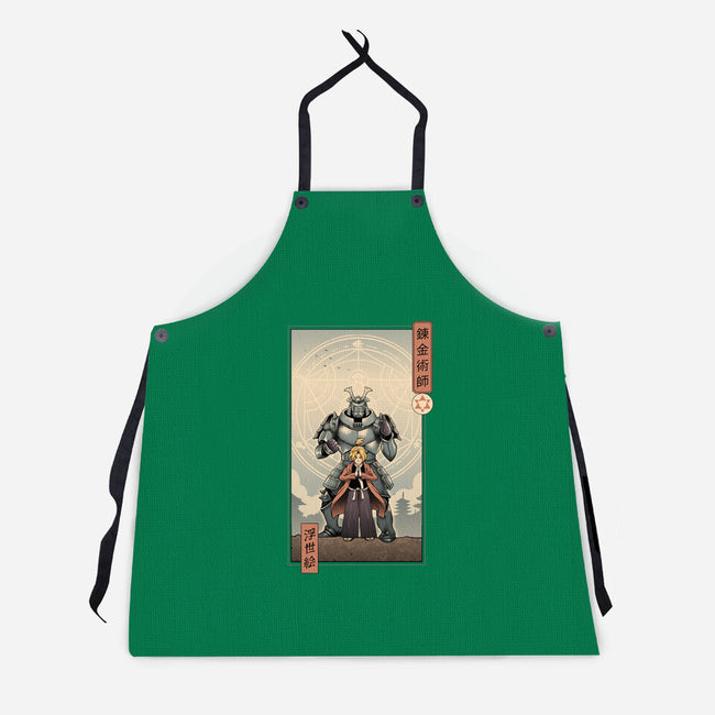 Brother's Ukiyo-e-Unisex-Kitchen-Apron-vp021