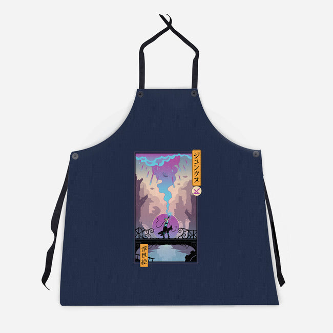 Arcane Ukiyo-e-Unisex-Kitchen-Apron-vp021