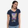 Arcane Ukiyo-e-Womens-V-Neck-Tee-vp021