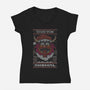 Gruss Vom Animal-Womens-V-Neck-Tee-jrberger