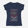 Gruss Vom Animal-Womens-V-Neck-Tee-jrberger