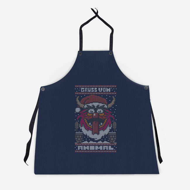 Gruss Vom Animal-Unisex-Kitchen-Apron-jrberger