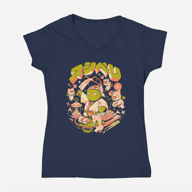 Sushiberry-Womens-V-Neck-Tee-eduely