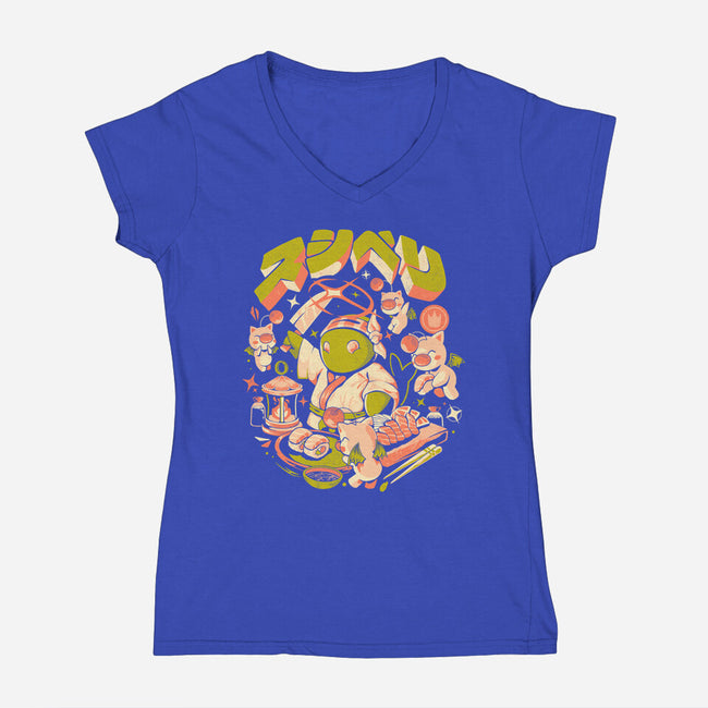 Sushiberry-Womens-V-Neck-Tee-eduely