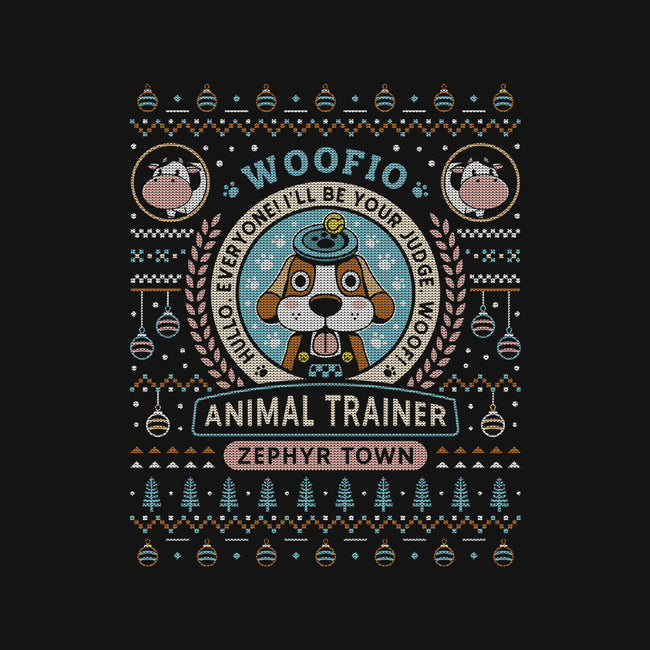 Woofio Zephyr Town Ugly Sweater-Womens-V-Neck-Tee-LAGELANTEE