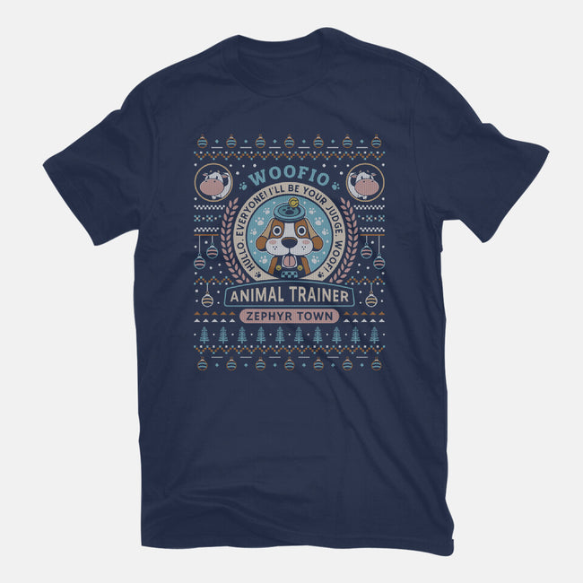 Woofio Zephyr Town Ugly Sweater-Womens-Fitted-Tee-LAGELANTEE