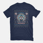 Woofio Zephyr Town Ugly Sweater-Womens-Fitted-Tee-LAGELANTEE