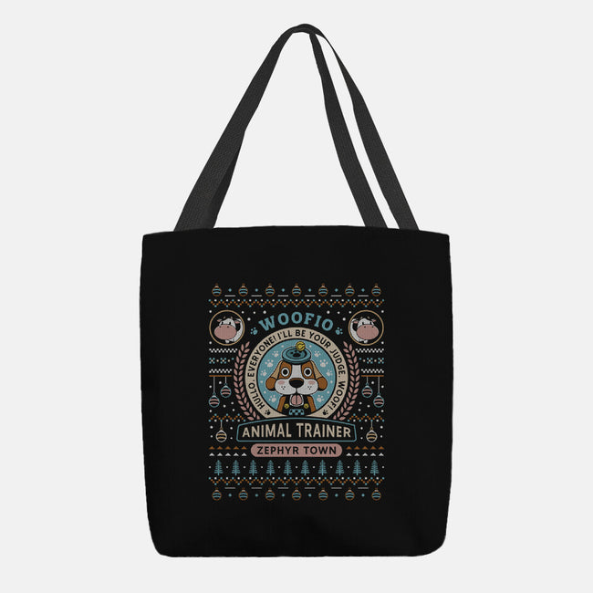 Woofio Zephyr Town Ugly Sweater-None-Basic Tote-Bag-LAGELANTEE