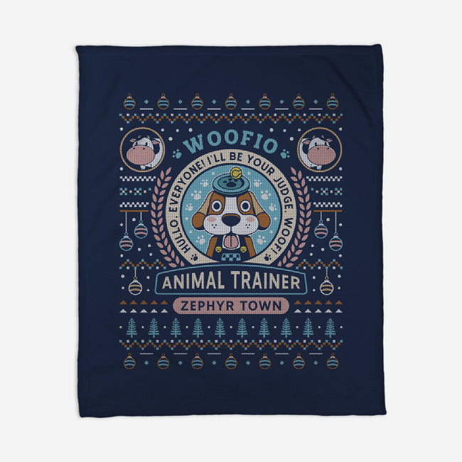 Woofio Zephyr Town Ugly Sweater-None-Fleece-Blanket-LAGELANTEE