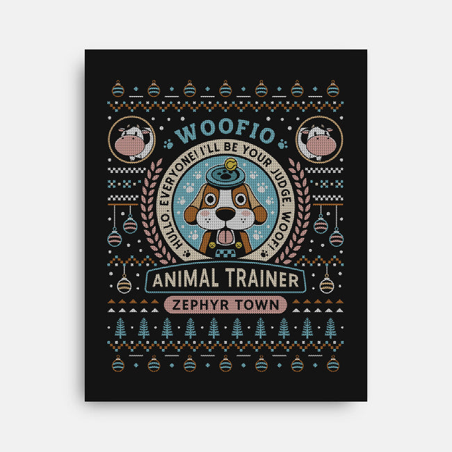 Woofio Zephyr Town Ugly Sweater-None-Stretched-Canvas-LAGELANTEE