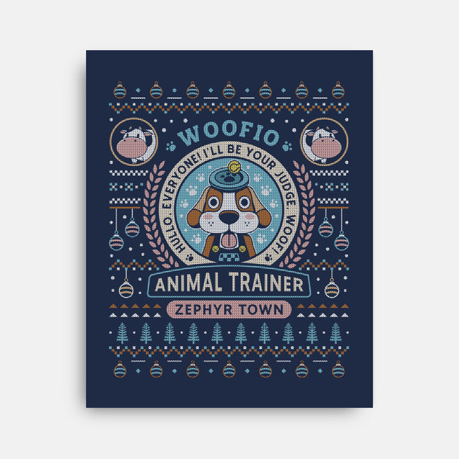 Woofio Zephyr Town Ugly Sweater-None-Stretched-Canvas-LAGELANTEE