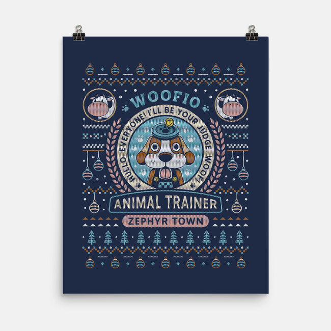 Woofio Zephyr Town Ugly Sweater-None-Matte-Poster-LAGELANTEE