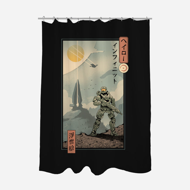 Halo Ukiyo-e-None-Polyester-Shower Curtain-vp021