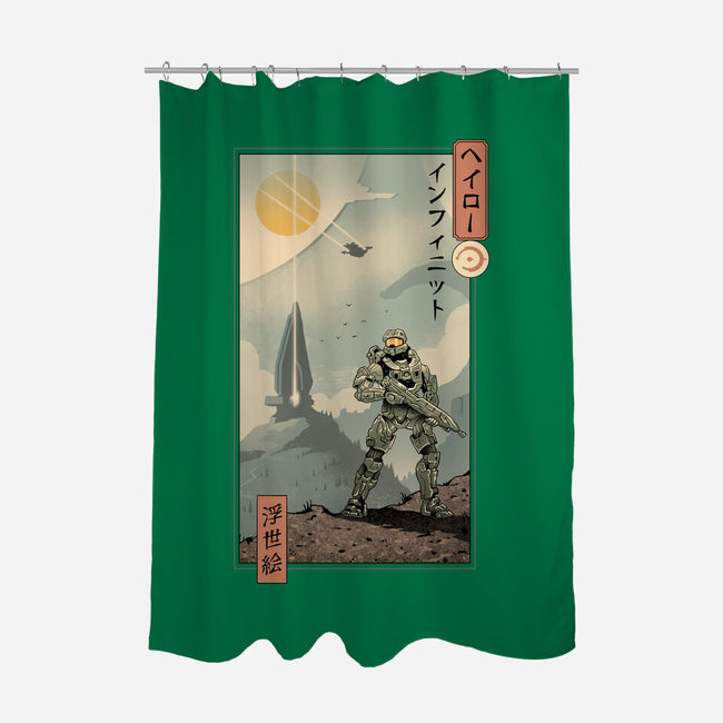 Halo Ukiyo-e-None-Polyester-Shower Curtain-vp021