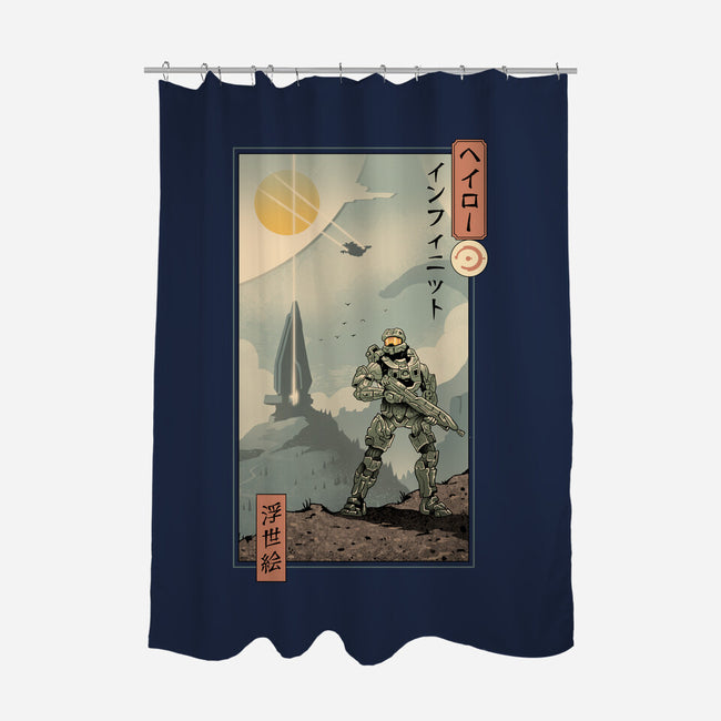 Halo Ukiyo-e-None-Polyester-Shower Curtain-vp021