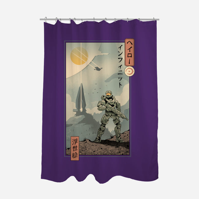 Halo Ukiyo-e-None-Polyester-Shower Curtain-vp021