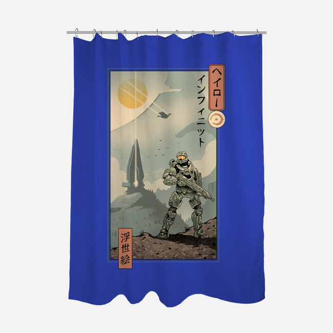 Halo Ukiyo-e-None-Polyester-Shower Curtain-vp021