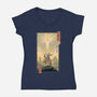Elder Ring Ukiyo-e-Womens-V-Neck-Tee-vp021