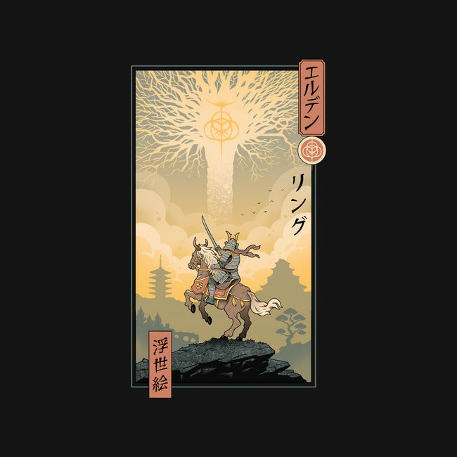 Elder Ring Ukiyo-e-Unisex-Baseball-Tee-vp021