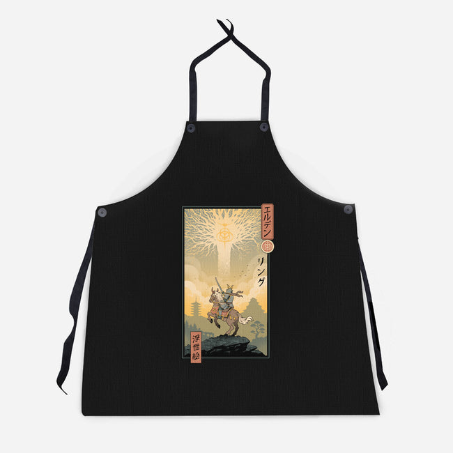 Elder Ring Ukiyo-e-Unisex-Kitchen-Apron-vp021