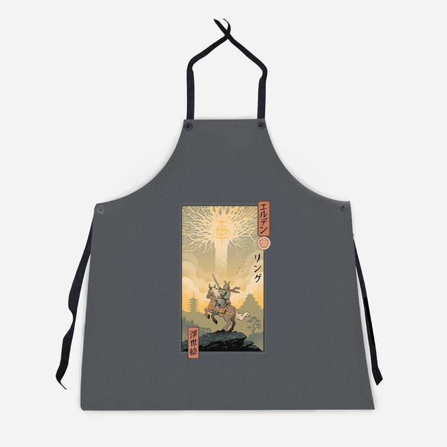 Elder Ring Ukiyo-e-Unisex-Kitchen-Apron-vp021