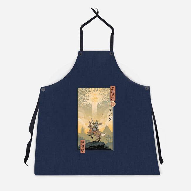 Elder Ring Ukiyo-e-Unisex-Kitchen-Apron-vp021