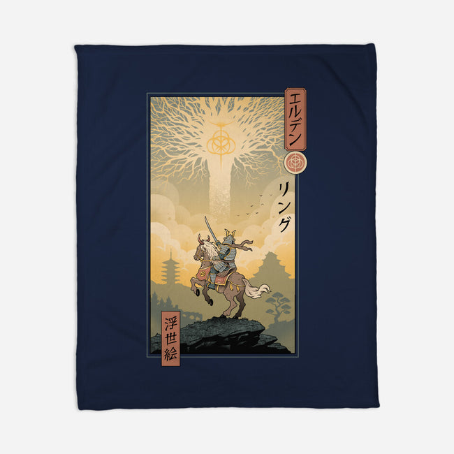 Elder Ring Ukiyo-e-None-Fleece-Blanket-vp021